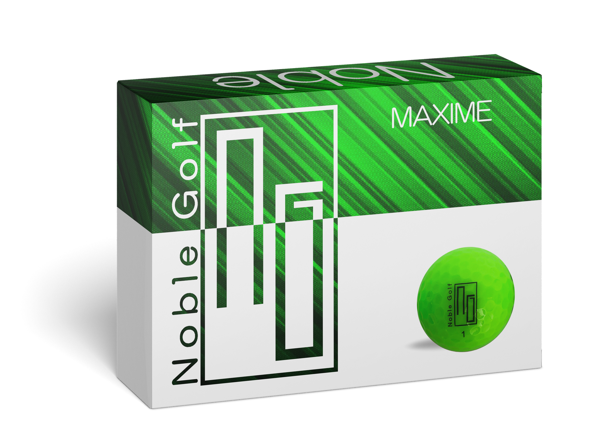 Personalisierter Noble MAXIME Golfball Grün (1 Dutzend)