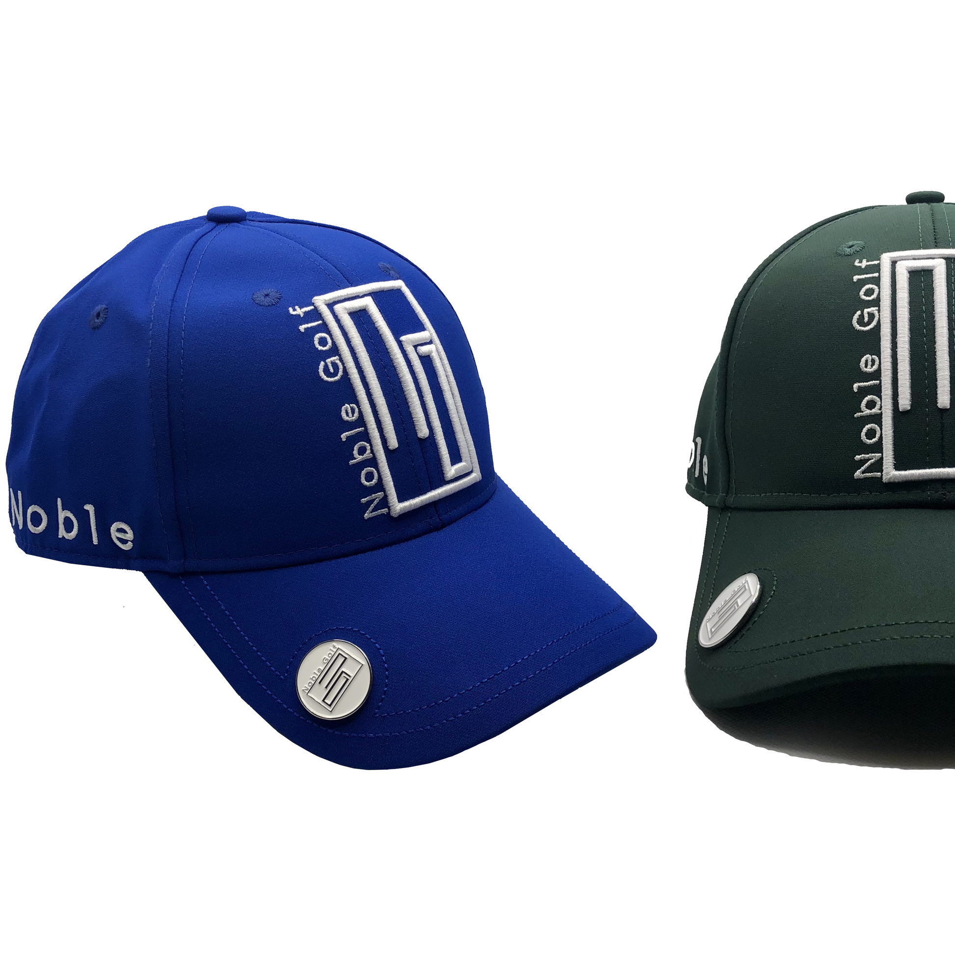 Noble Golfkappe mit Ballmarker (Paket Blau & Grün)