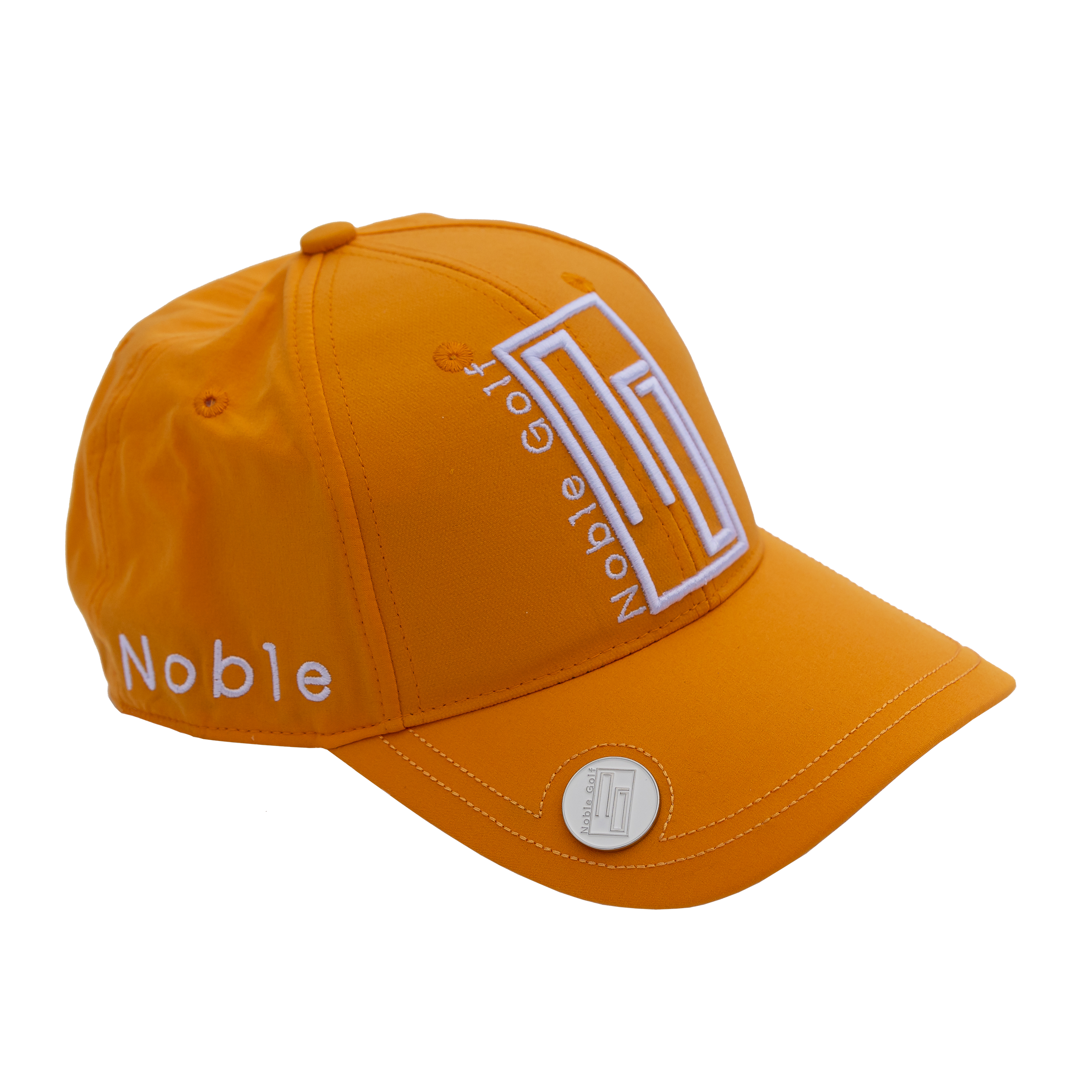 Classy golf cap with ball marker